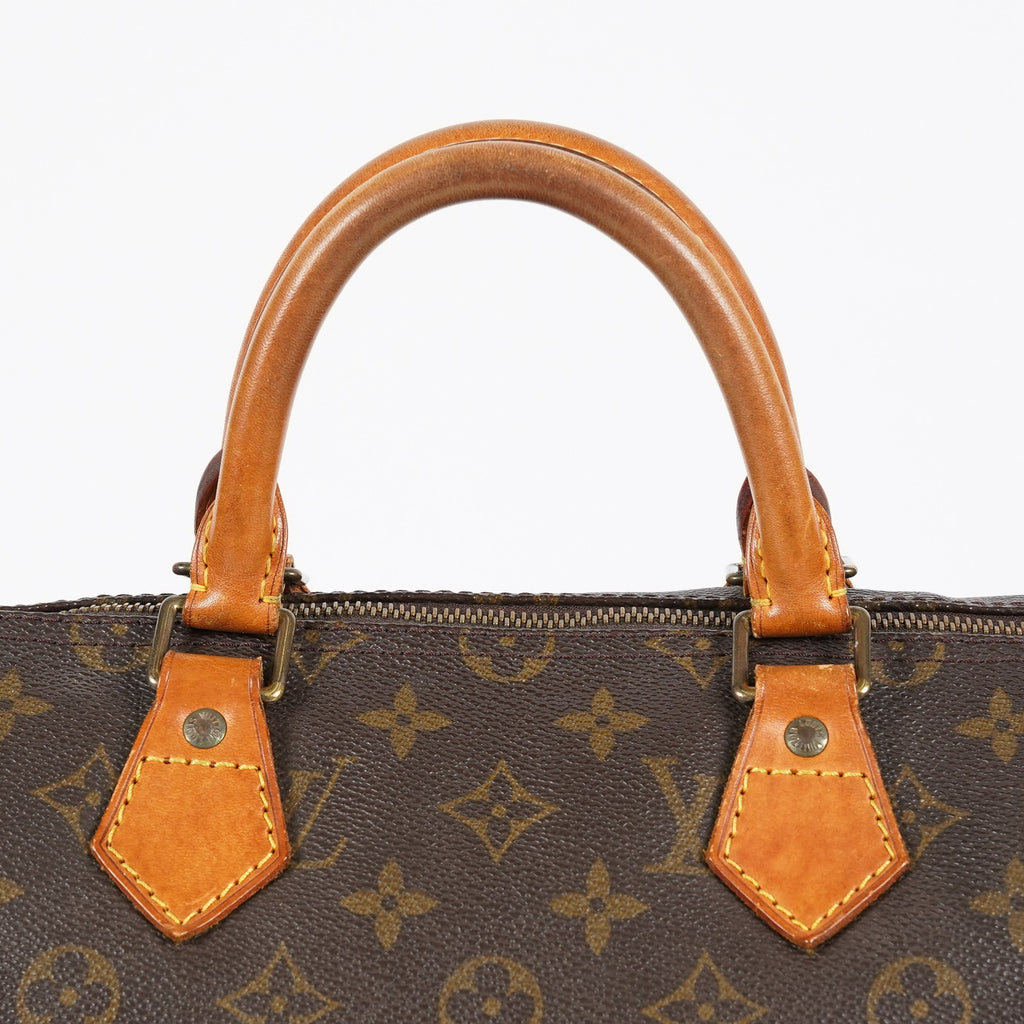 Louis Vuitton Speedy 35 M41524 Monogram Canvas Brown Used Hand Bag 07A235148031