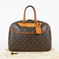 Louis Vuitton Deauville M47270 Monogram Brown Canvas Handbag Used 08A403317615
