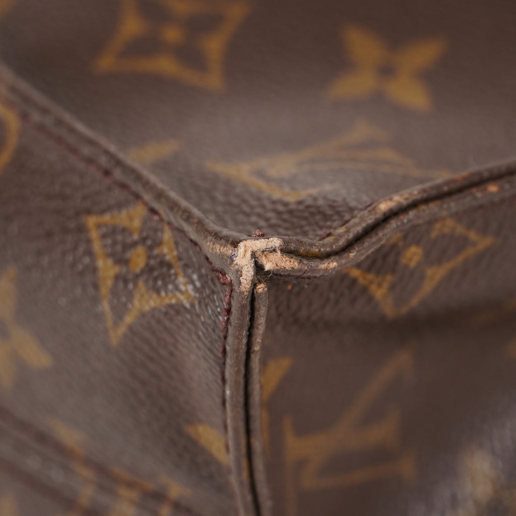 LOUIS VUITTON Sac Plat Handbag Monogram Canvas Brown M51140 06E441980004