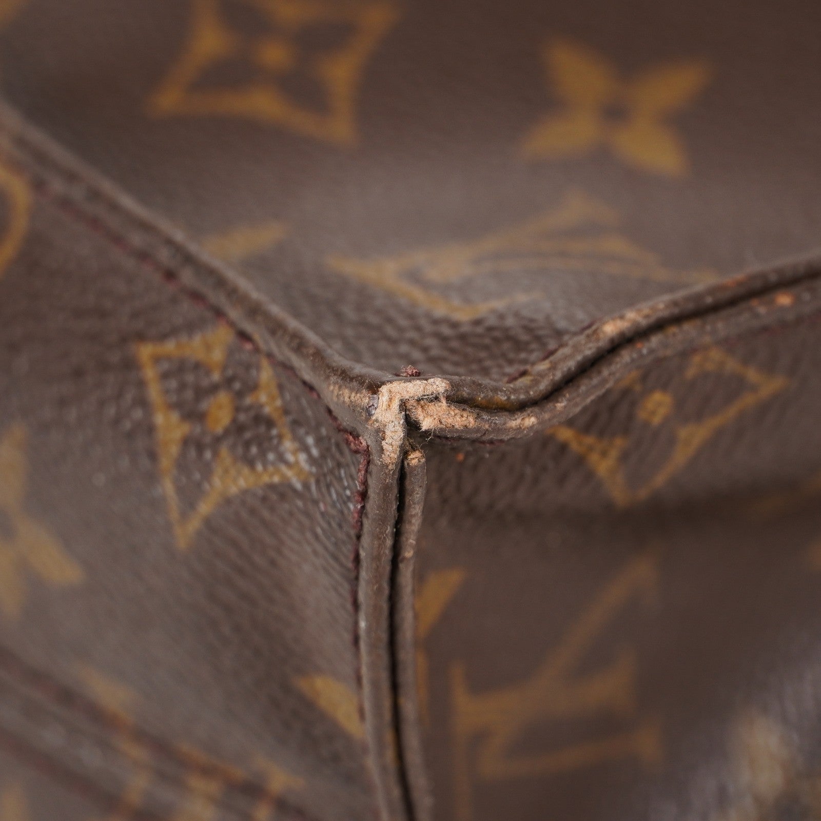 LOUIS VUITTON Sac Plat Handbag Monogram Canvas Brown M51140 06E441980004