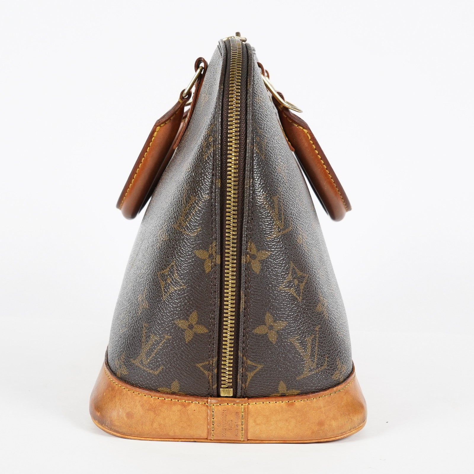 Louis Vuitton Alma PM M51130 Monogram Canvas Brown Handbag Vintage 08A382860003