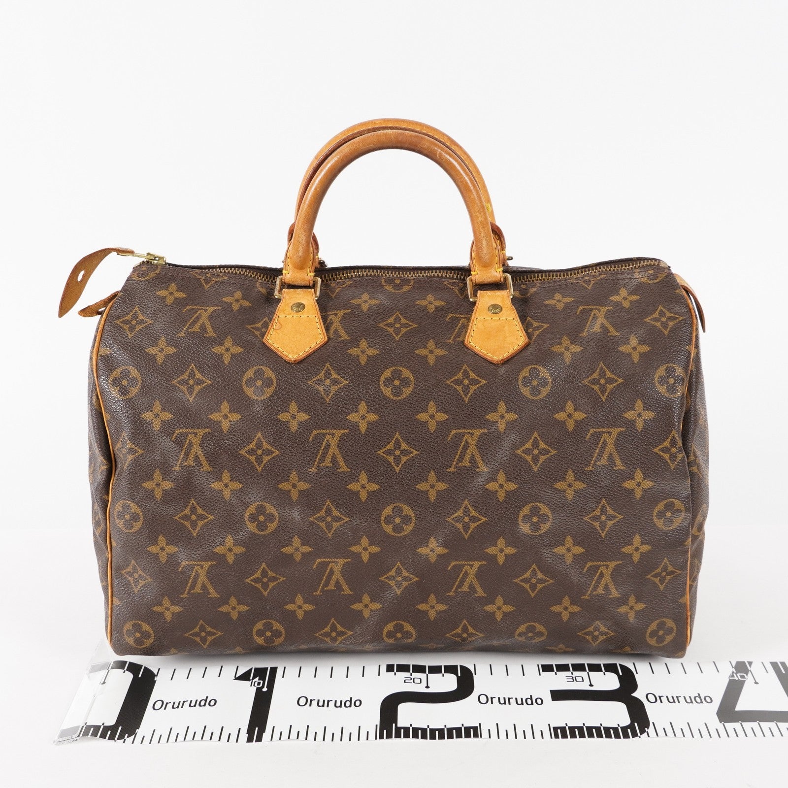 Authentic Louis Vuitton Monogram Speedy 35 M41524 Handbag 02A186463611