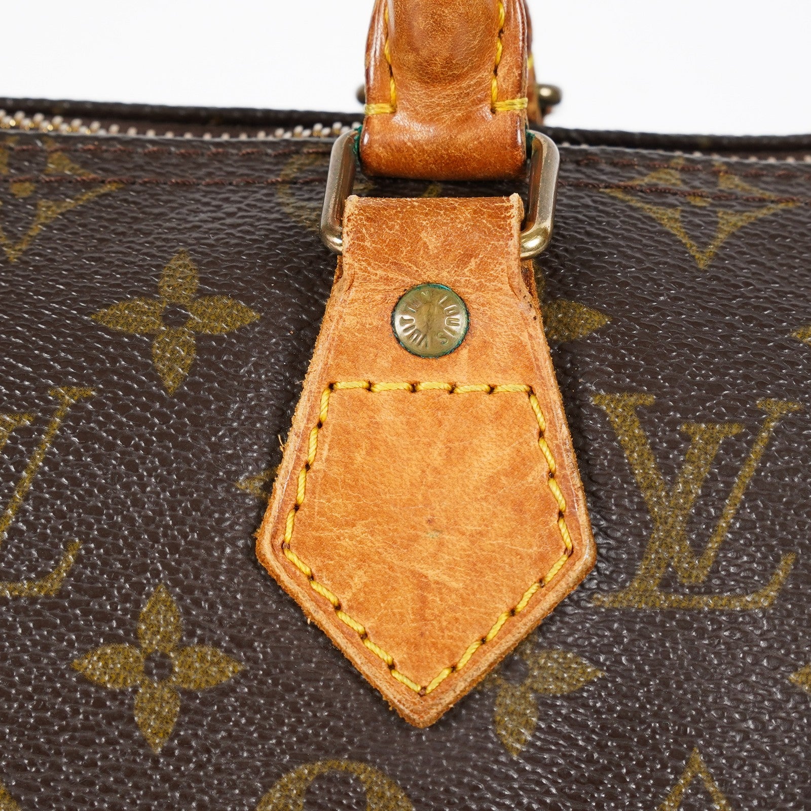 Louis Vuitton Speedy 25 M41528 Monogram Brown Boston Hand Bag Used 07E166270015