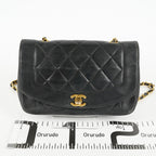 Chanel Diana 22 Flap Bag Black Lambskin Chain Shoulder Bag 09E0130470011