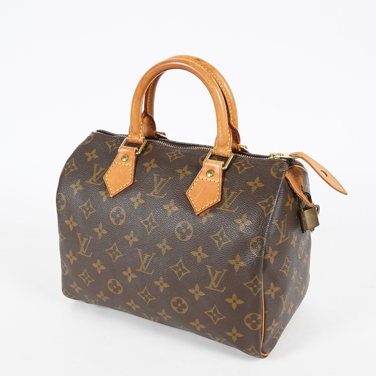 Louis Vuitton Speedy 25 M41109 Monogram Brown Boston Hand Bag Used 07E148030015