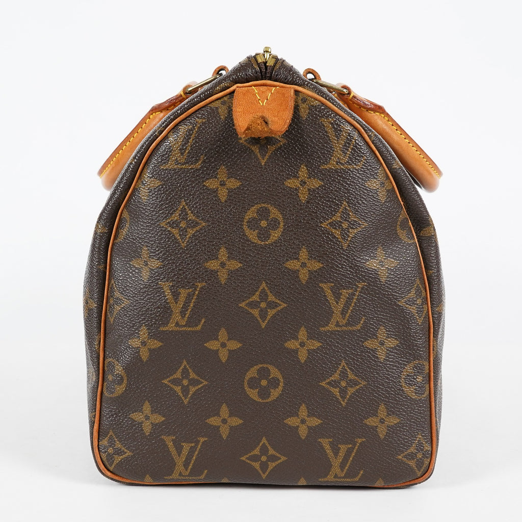 Louis Vuitton Speedy 30 Monogram Canvas Brown Hand Bag Used M41526 07A037035614