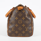 Louis Vuitton Monogram Speedy Handbag Brown Canvas Used M41528 08E2711110007