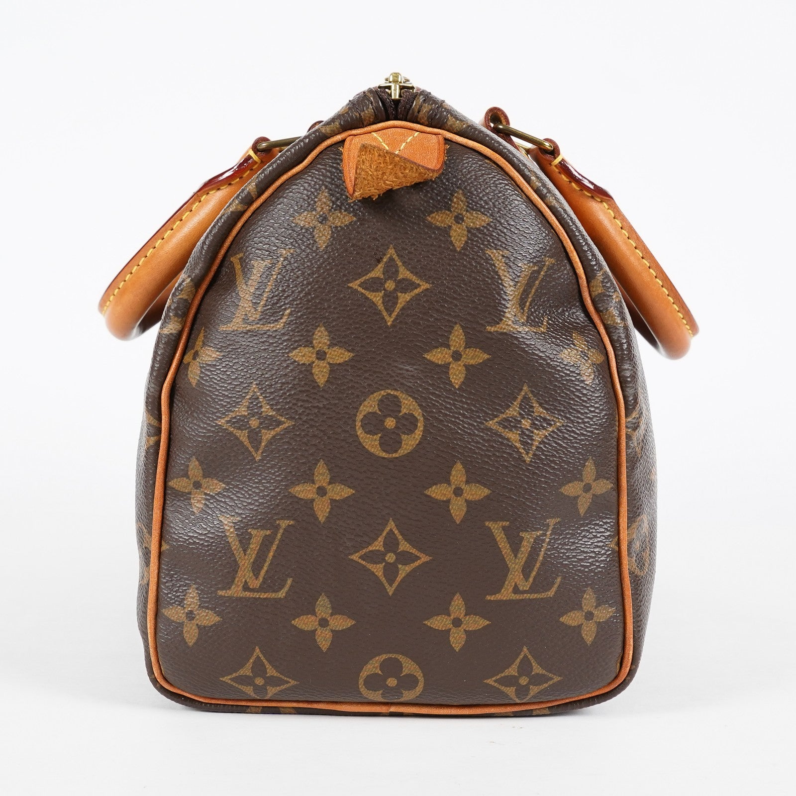 Louis Vuitton Monogram Speedy Handbag Brown Canvas Used M41528 08E2711110007
