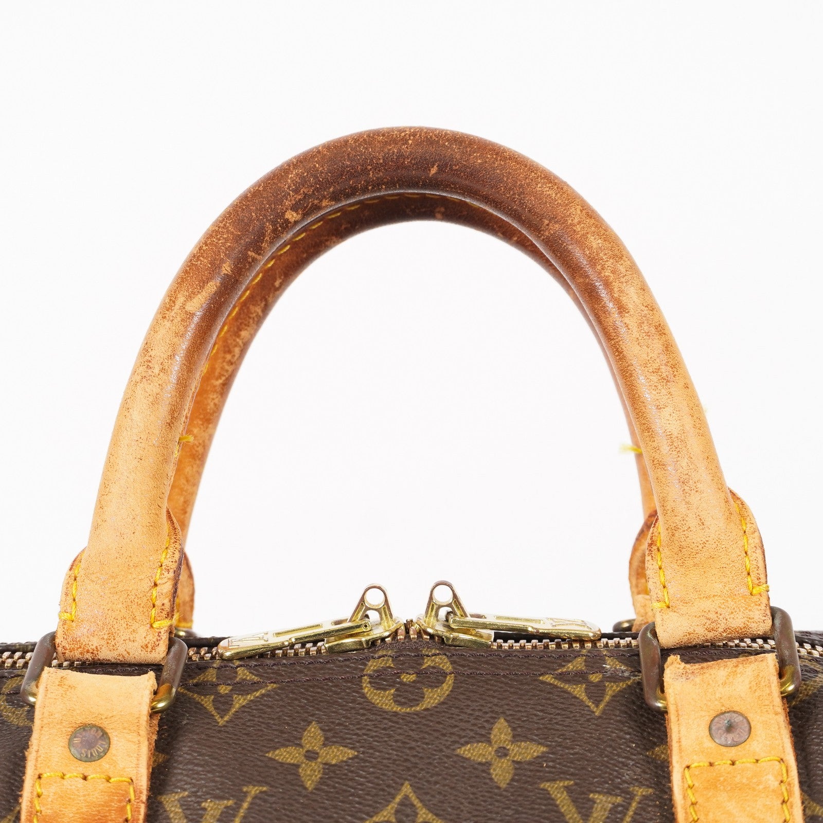 LOUIS VUITTON Keepall 50 Monogram Boston Bag Brown vintage M41426 06E133300010