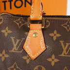 Louis Vuitton Monogram Speedy Handbag Brown Canvas Used M41528 08E2711110007