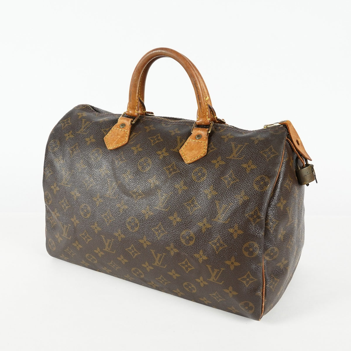 Louis Vuitton Speedy 35 M41524 Monogram Canvas Brown Used Handbag 09E104400011