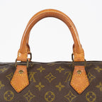 Louis Vuitton Speedy 35 Monogram Brown Canvas Hand Bag Used M41524 07E214620027