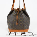 Louis Vuitton Noe GM M42224 Monogram Canvas Brown Used Bucket Bag 08A094576003
