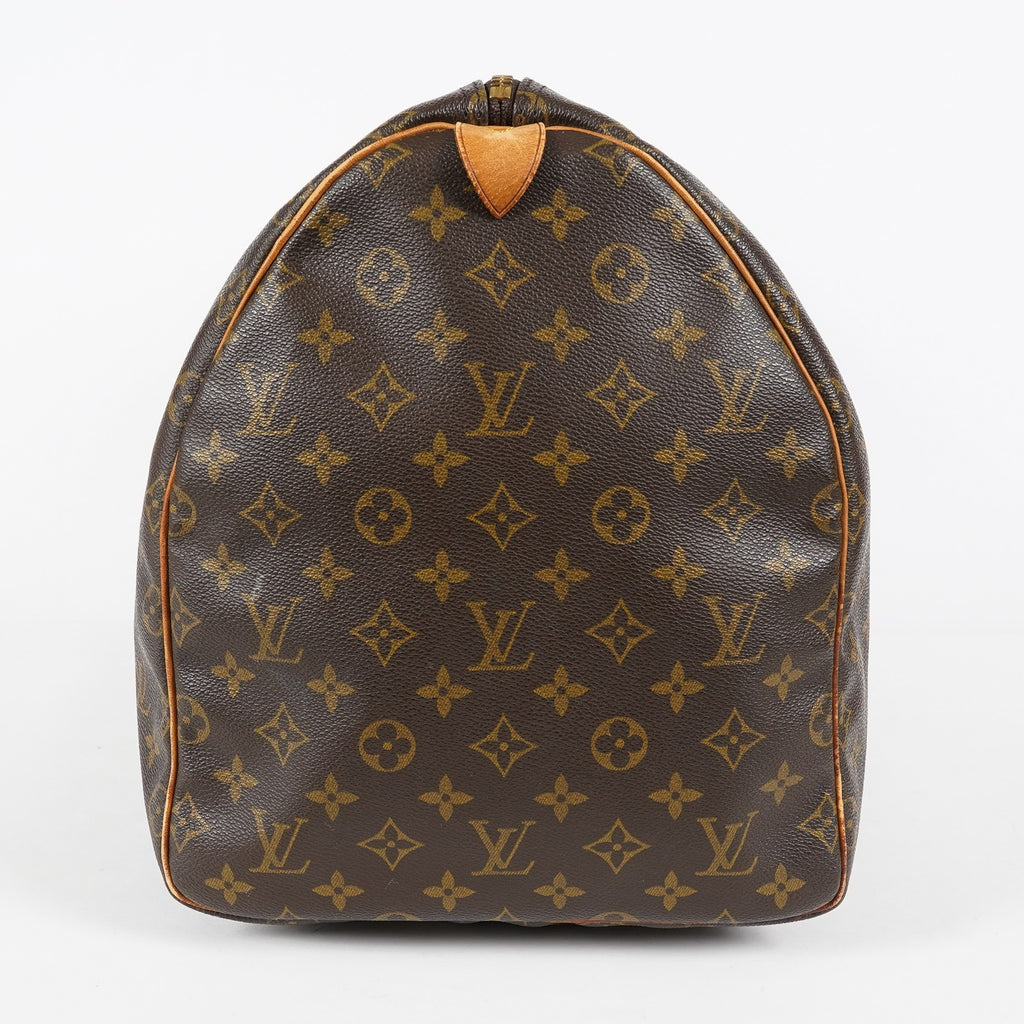 Louis Vuitton Keepall 55 Monogram Canvas Brown Duffle Bag M41424 08E073630002