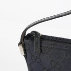 GUCCI GG Canvas Boat Pochette Shoulder Bag 22cm Black Vintage Used 08E172090010