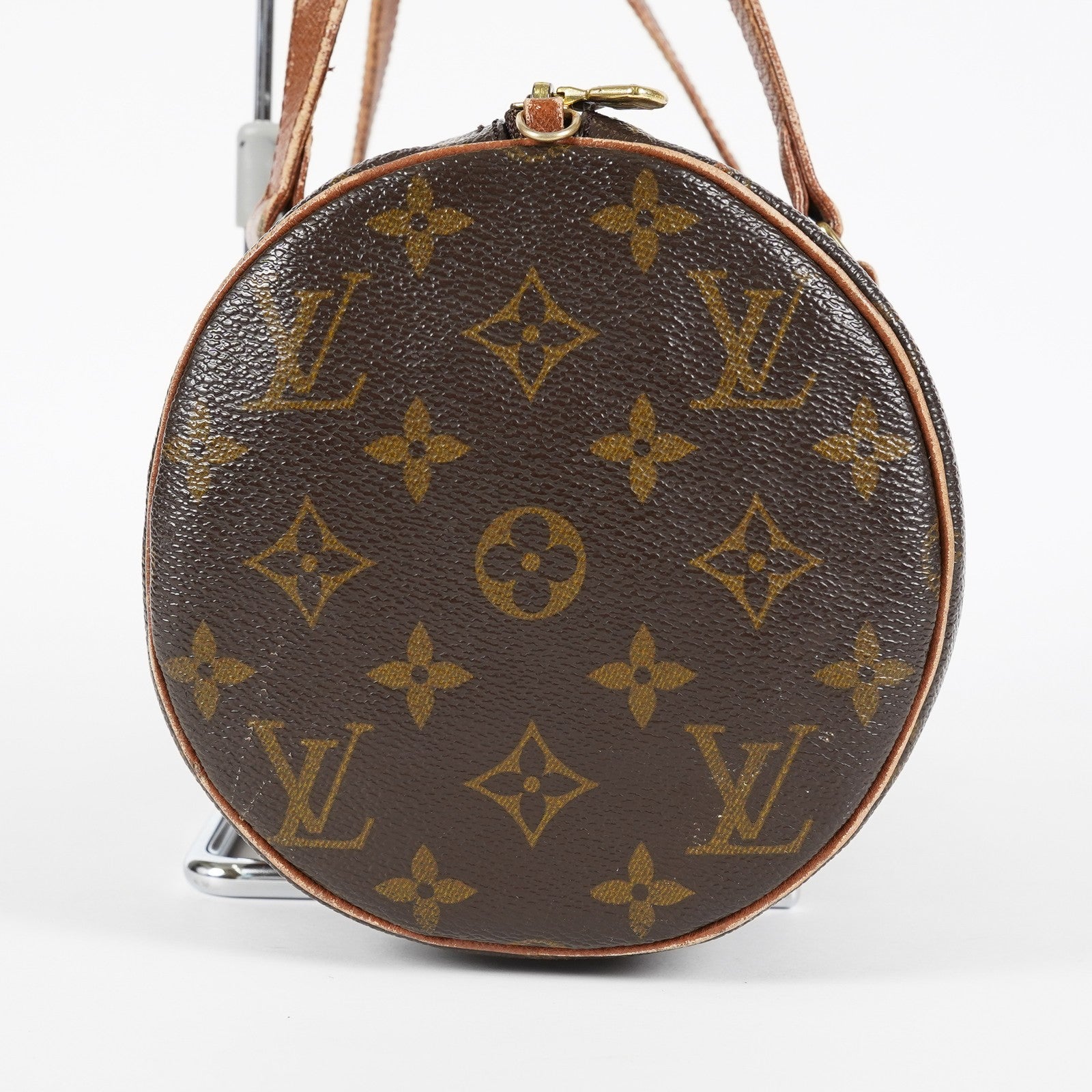 Louis Vuitton Papillon 26 Monogram Canvas Barrel Bag Brown M51385 07A202688424