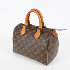 Louis Vuitton Monogram Speedy Handbag Brown Canvas Used M41528 08E2711110007