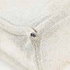 Hermes Fourre-Tout MM Gray Canvas Tote Hand Bag Used Vintage Auth 07E27825005