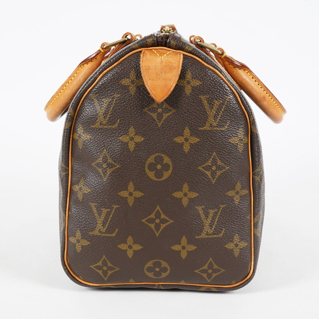 Louis Vuitton Speedy 25 M41109 Monogram Brown Boston Hand Bag Used 07E148030015