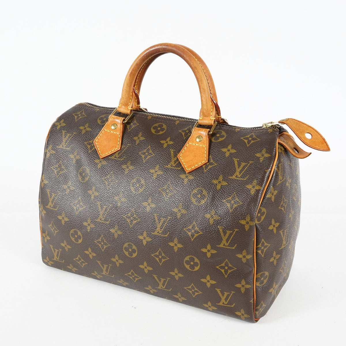Louis Vuitton Speedy 30 M41526 Monogram Canvas Brown Used Handbag 09M465665008