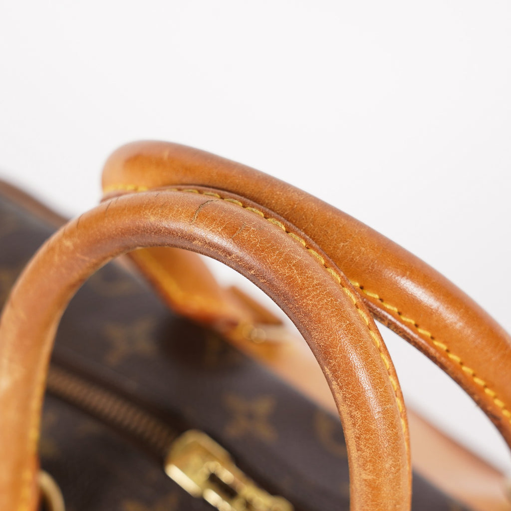 Louis Vuitton Monogram Deauville M47270 Hand Bag Brown Used 07E262750001