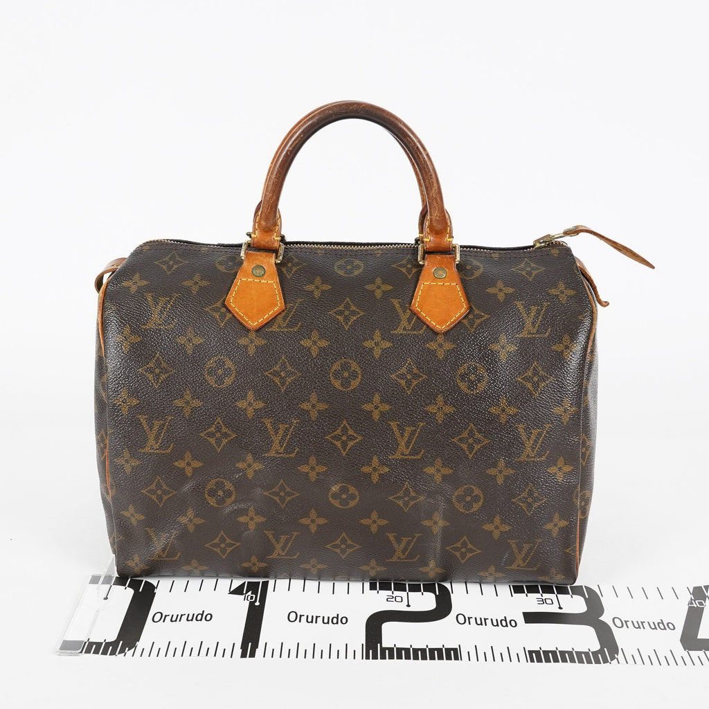 Louis Vuitton Speedy 30 Monogram Brown Handbag M41526 Used Vintage 07E245170012