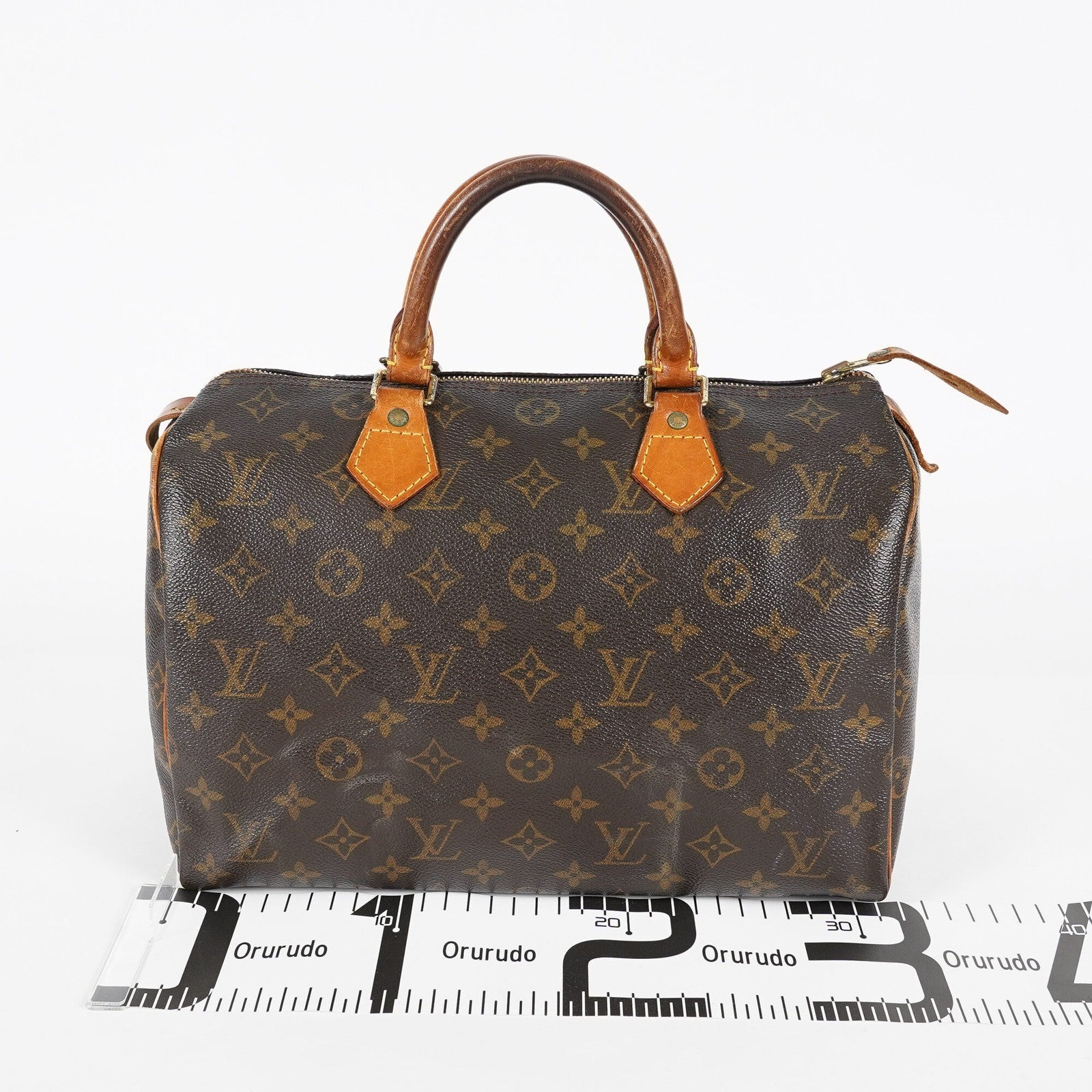 Louis Vuitton Speedy 30 Monogram Brown Handbag M41526 Used Vintage 07E245170012