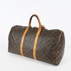 Louis Vuitton Keepall 50 Monogram Brown Duffle Bag M41426 Used 08E163630007