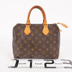 Louis Vuitton Speedy 25 M41528 Monogram Canvas Boston Handbag Brown 07A108008005