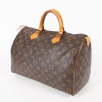 Authentic Louis Vuitton Monogram Speedy 35 Hand bag M41524 vintage 06E015170013