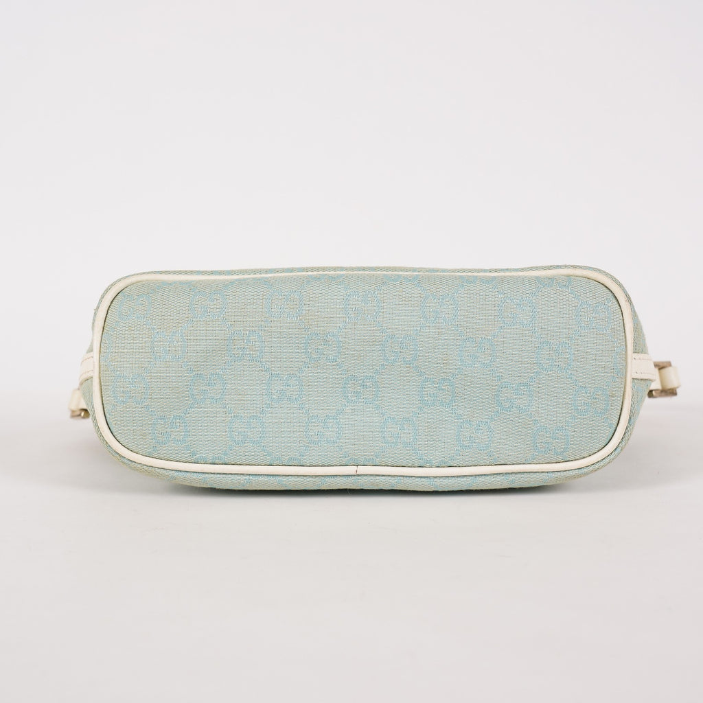 Authentic Louis Vuitton Monogram Denim Pochette M83532 Shoulder Bag 06E272090023