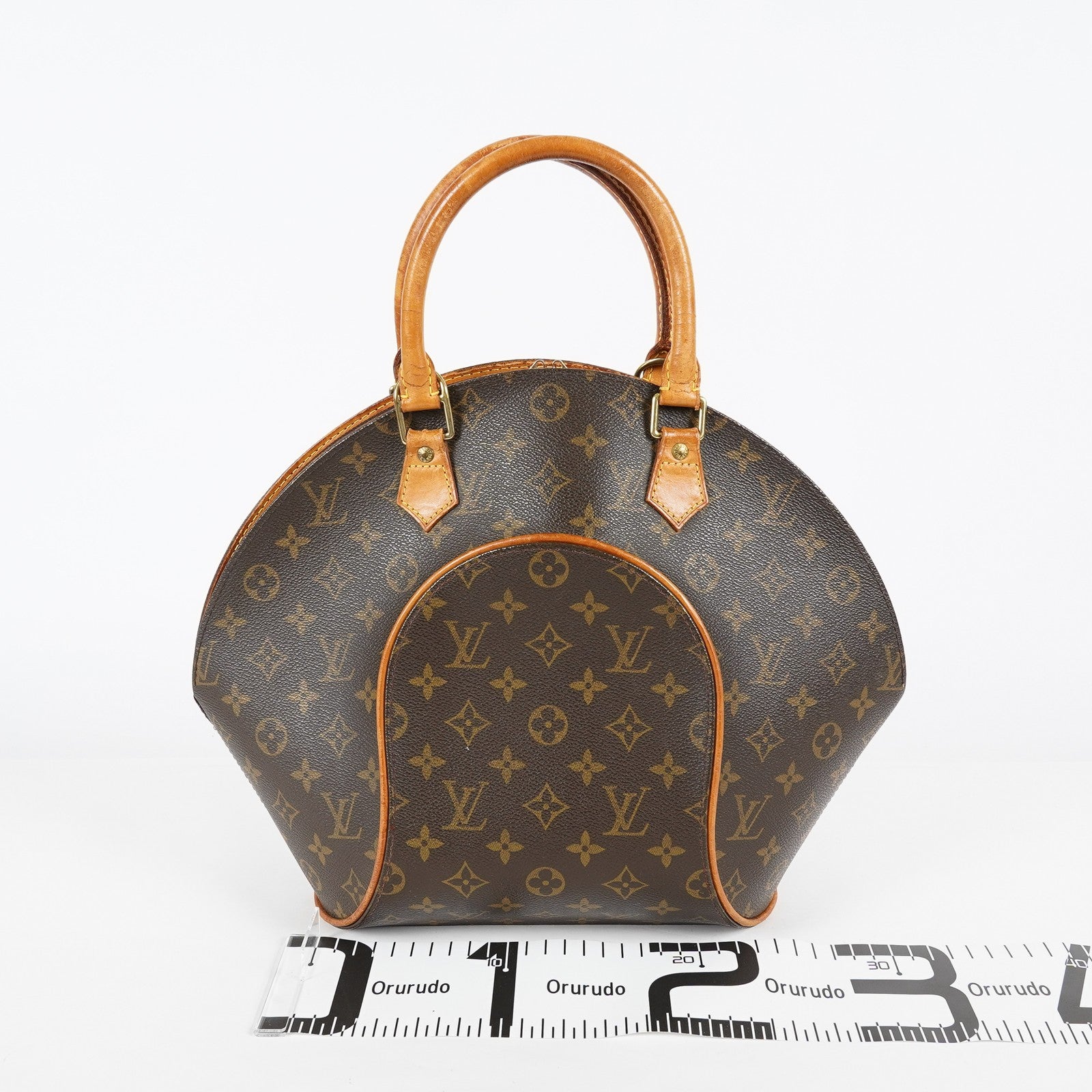 Louis Vuitton Ellipse MM M51126 Brown Monogram Canvas Handbag Used 08A033775203