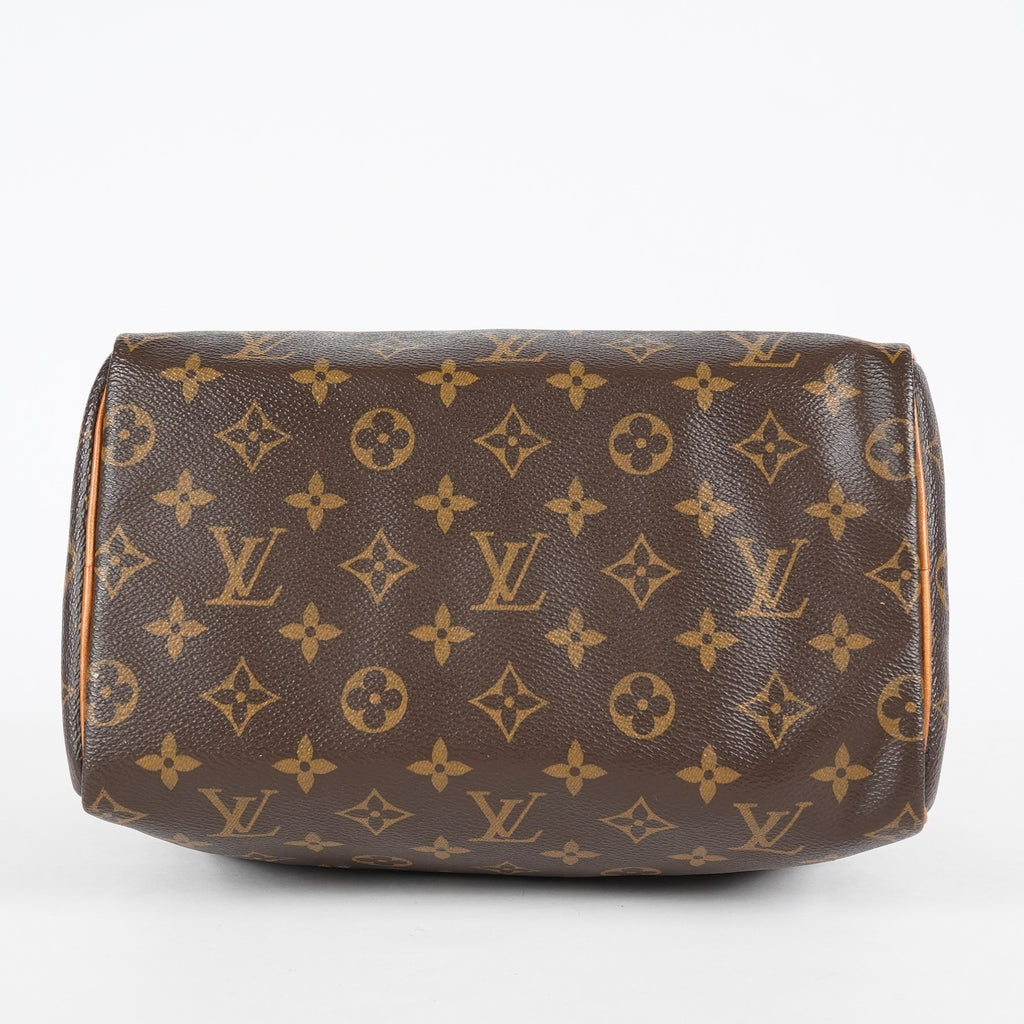 Louis Vuitton Monogram Speedy Handbag Brown Canvas Used M41528 08E2711110007