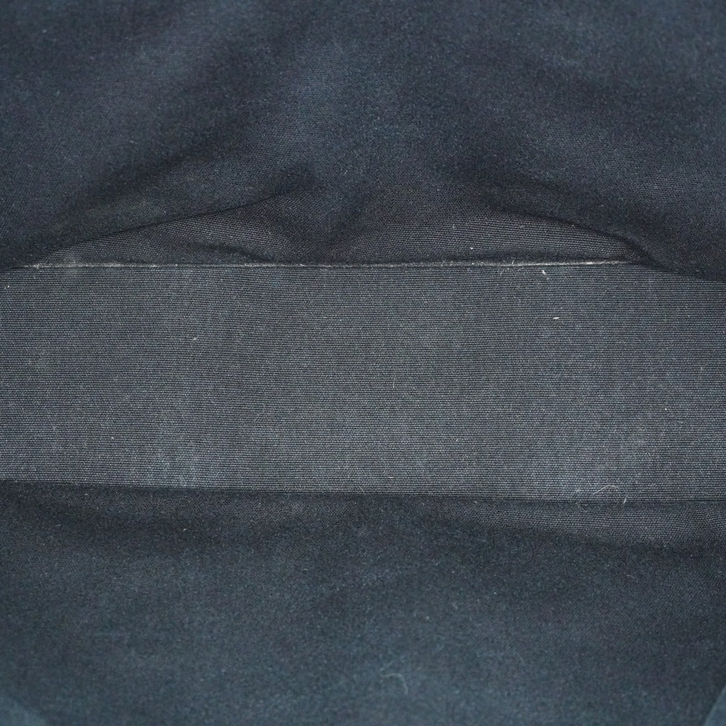 Hermes Fourre-Tout MM Black Canvas Used Tote Shoulder Bag 09M42736508