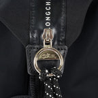 Longchamp Le Pliage 2Way Top Handle Bag 28cm Black Nylon Used 08E141320007