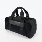 CHANEL Sports Line Boston Bag 40cm Black Canvas Used Vintage Duffle 07E186930027