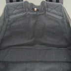 Hermes Fourre-Tout PM Tote Bag Gray Canvas Black Stripe Used Vintage 06E01825030