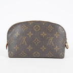 Louis Vuitton M47515 Pochette Cosmetique Monogram Brown Canvas Used 08A07715003