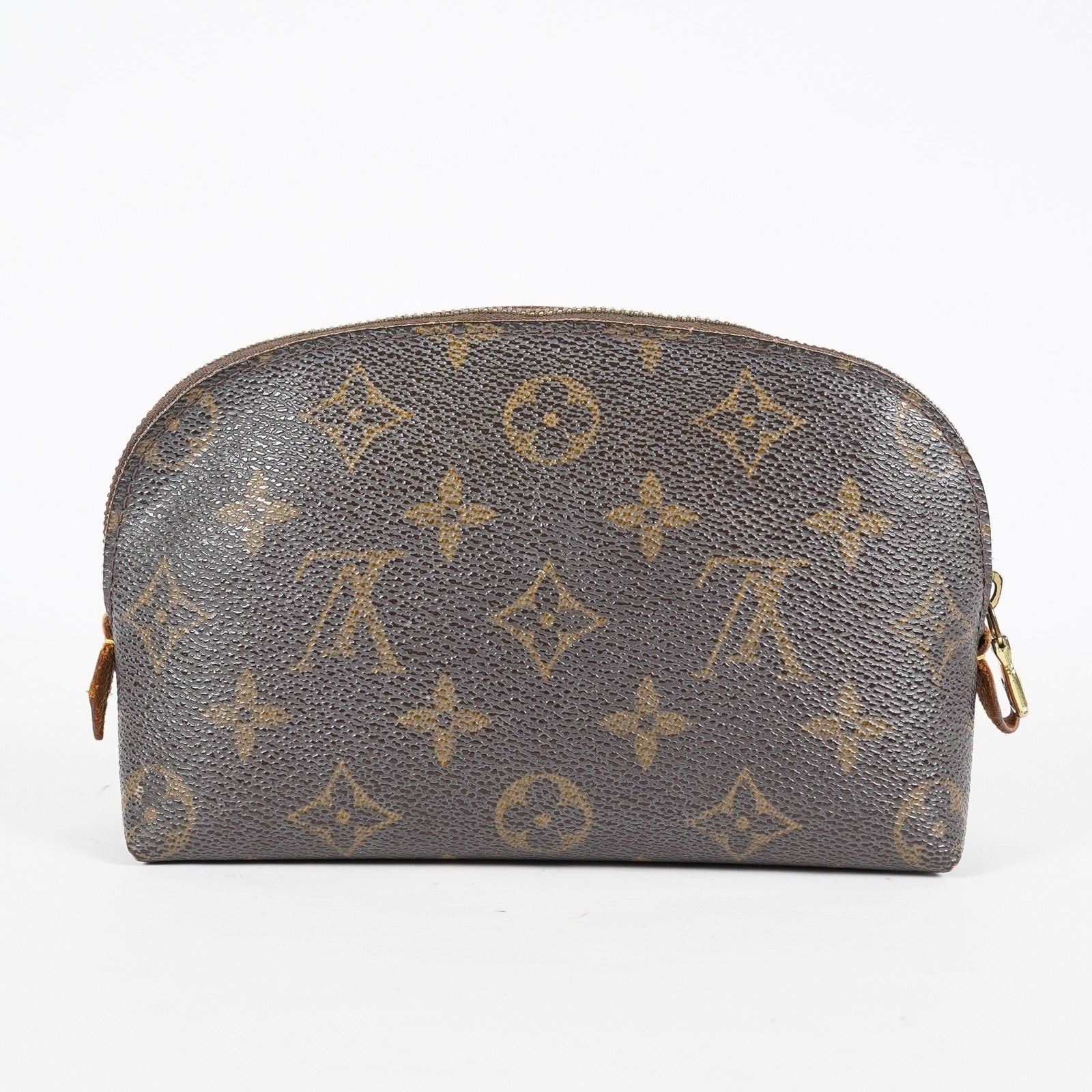 Louis Vuitton M47515 Pochette Cosmetique Monogram Brown Canvas Used 08A07715003
