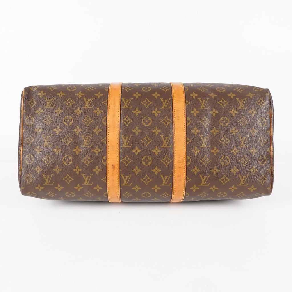 LOUIS VUITTON Keepall 50 Monogram Boston Bag USED vintage M41426 06E353190017