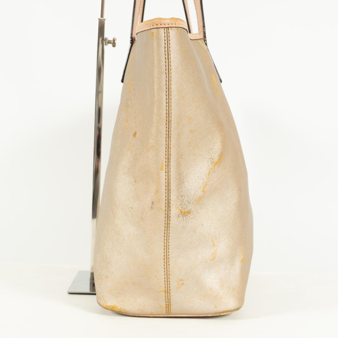 COACH handbag gold beige leather Simple design With  long strap  Tariff included