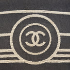 Chanel Coco Canvas Leather 2WAY Tote Bag 40cm Navy Used Vintage 07E019020027