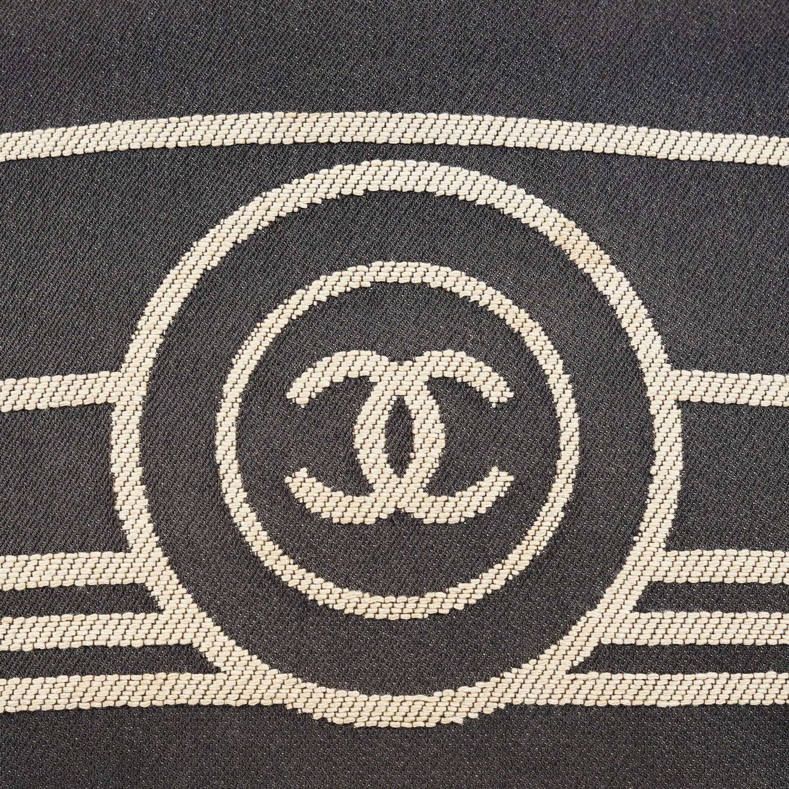 Chanel Coco Canvas Leather 2WAY Tote Bag 40cm Navy Used Vintage 07E019020027