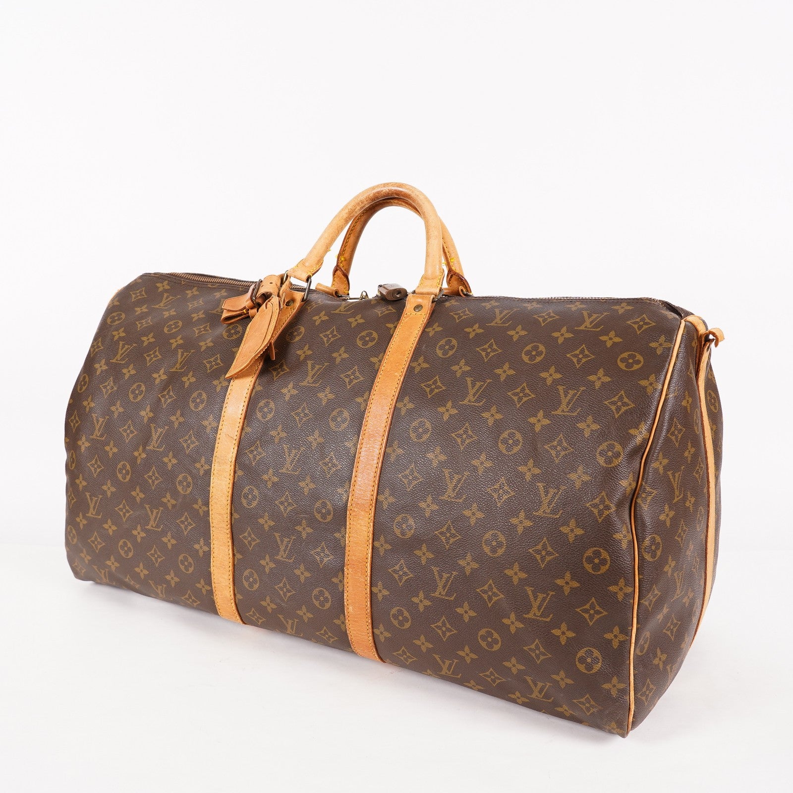 LOUIS VUITTON Monogram Keepall 60 Boston Bag LV Auth M41422 06E154730021