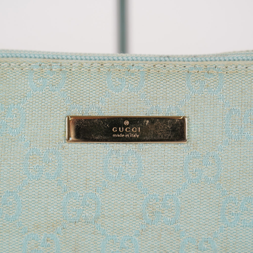 Authentic Louis Vuitton Monogram Denim Pochette M83532 Shoulder Bag 06E272090023