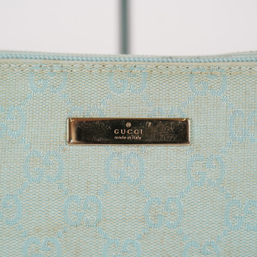 Authentic Louis Vuitton Monogram Denim Pochette M83532 Shoulder Bag 06E272090023