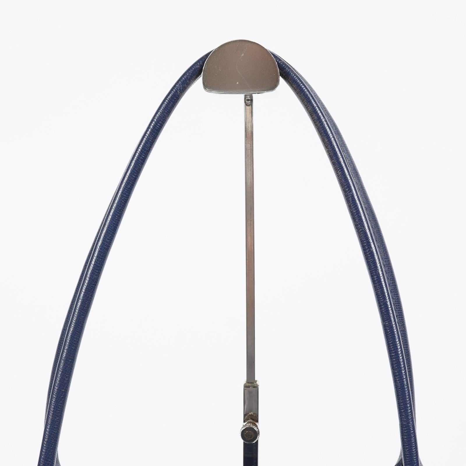 Longchamp Le Pliage Navy Nylon Long Handle Tote Shoulder Bag Used 08A06660003
