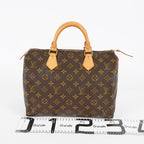 Louis Vuitton Speedy 30 Monogram Canvas Handbag Brown Used M41526 07A188980424