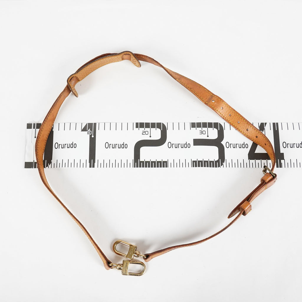 Louis Vuitton Vachetta Leather Adjustable Shoulder Strap Tan Gold Used XY265