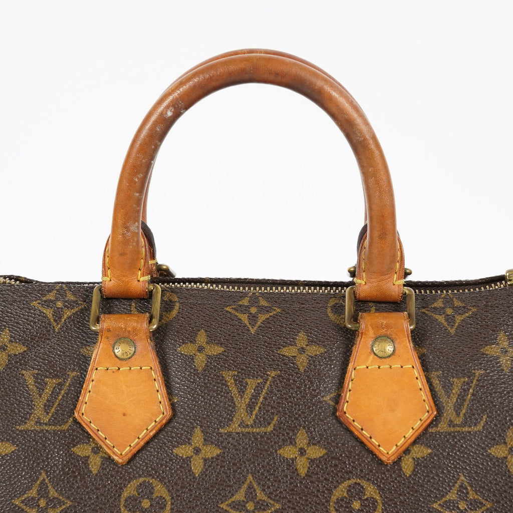 Louis Vuitton Speedy 25 Monogram Brown Handbag M41528 Used Vintage 07E187480012